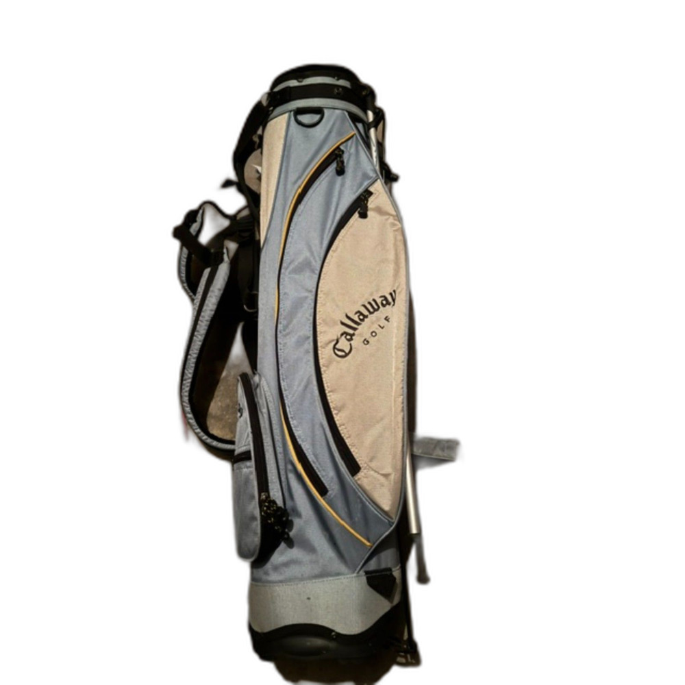 Callaway Lightweight Golf Stand Bag Blue White 4-Way Top Dual Strap Carry Bag